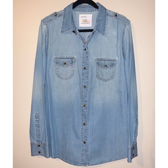 Jean Button Down Shirt - Picture 1 of 6
